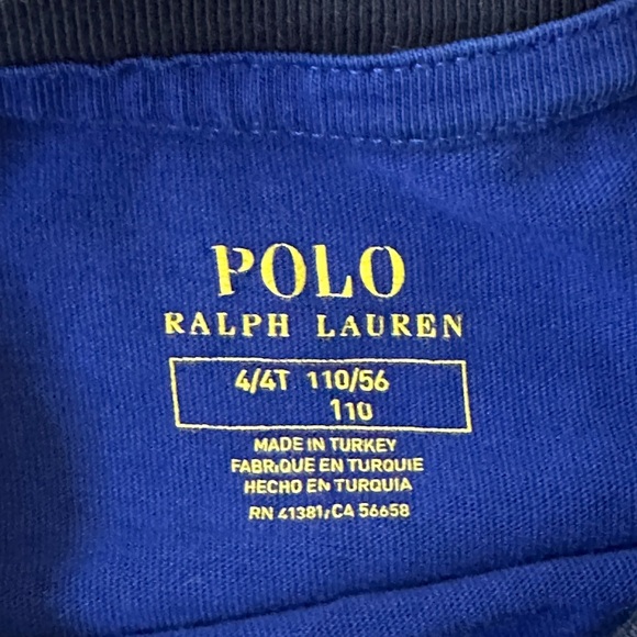 Polo by Ralph Lauren Blue and Red Short Sleeve Tees - Picture 2 of 3